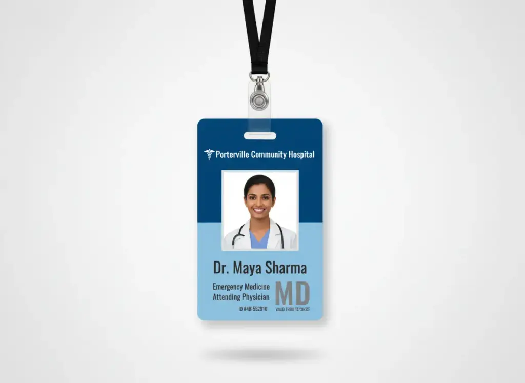 Open saddle stitched training booklet showing cover and interior page layout