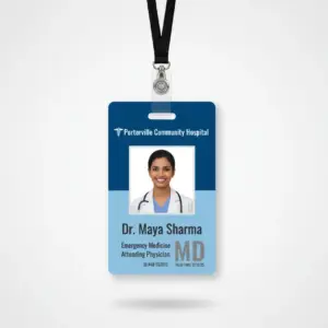 Open saddle stitched training booklet showing cover and interior page layout